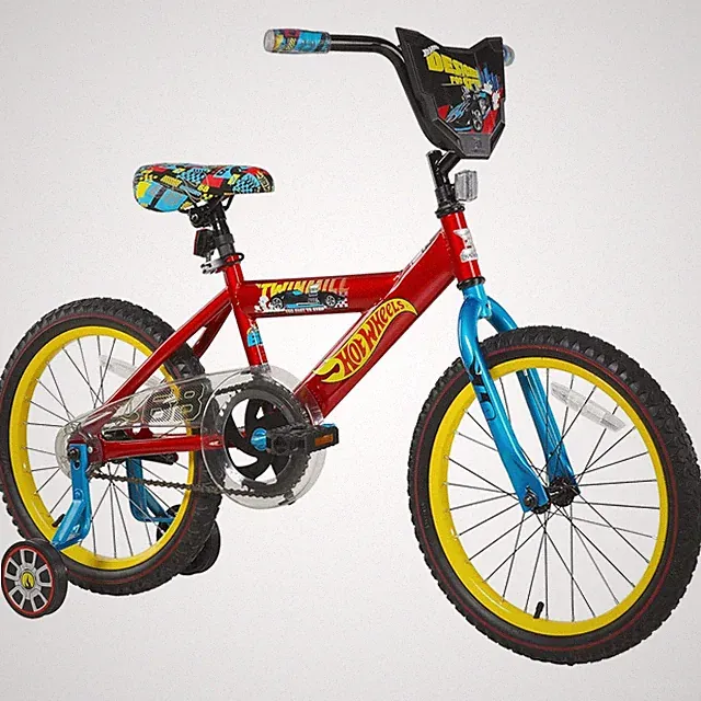 18" Hot Wheels Kids Bike with Training Wheels