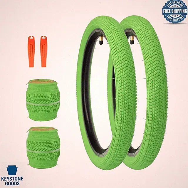 20x2.125 Kids Bike Tires - 2 Pack, Compatible & Durable