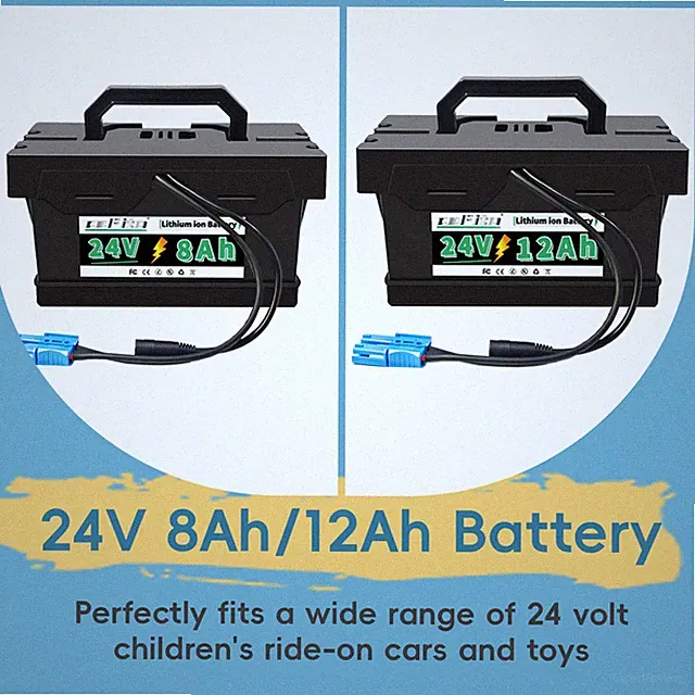 24V 8Ah 12Ah Lithium Battery for Dynacraft Realtree 24Volt UTVs & Ride-On Cars