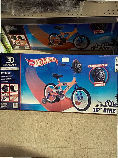 3D Dynacraft Hot Wheels 16" Bike