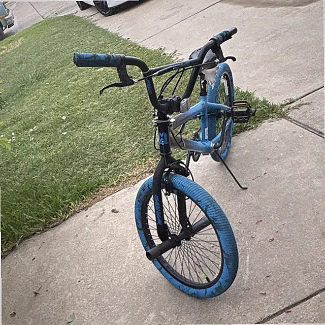 Dynacraft BMX Bike Blue/Black 18in Wheels 16in Steel Frame V-Brake Kickstand