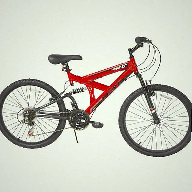 Dynacraft Gauntlet 24-inch Boys Mountain Bike, 18 Speed, Red (NEW)