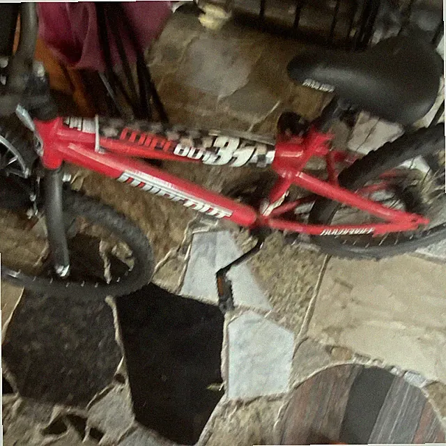 Dynacraft Kids Bike 20 in Wheel - Red with Black & White Accents