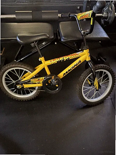 Dynacraft Magna Major Damage Bike for Boys 16 inch - Yellow/Black