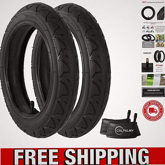 Heavy-Duty 12.5" x 2.25" Knobby Tires & Inner Tubes for Kids' Biking Adventures