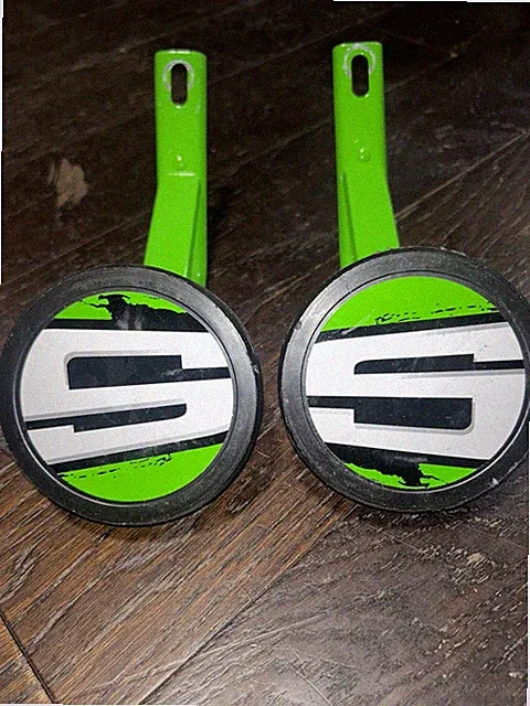 Lime Green Training Wheels for Kids Bikes 18in