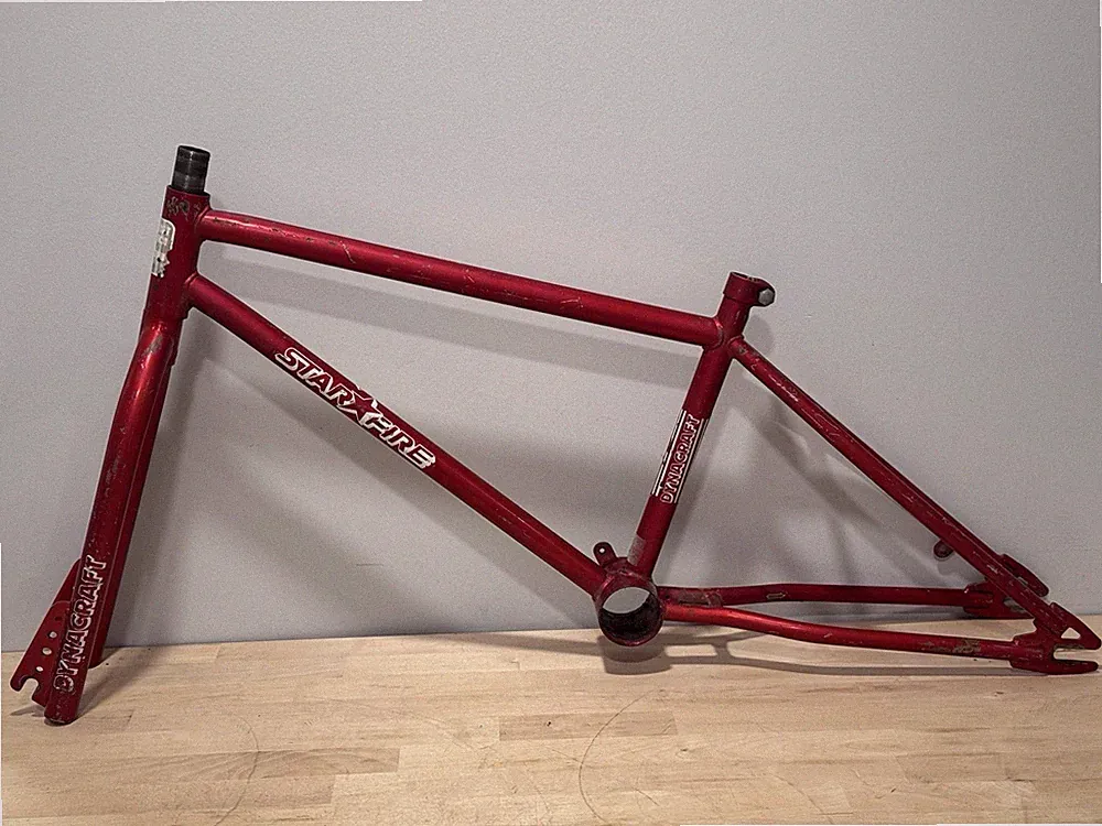 OLDSCHOOL 80’s DYNACRAFT STAR FIRE FRAMESET RED BMX MONGOOSE HUFFY SCHWINN