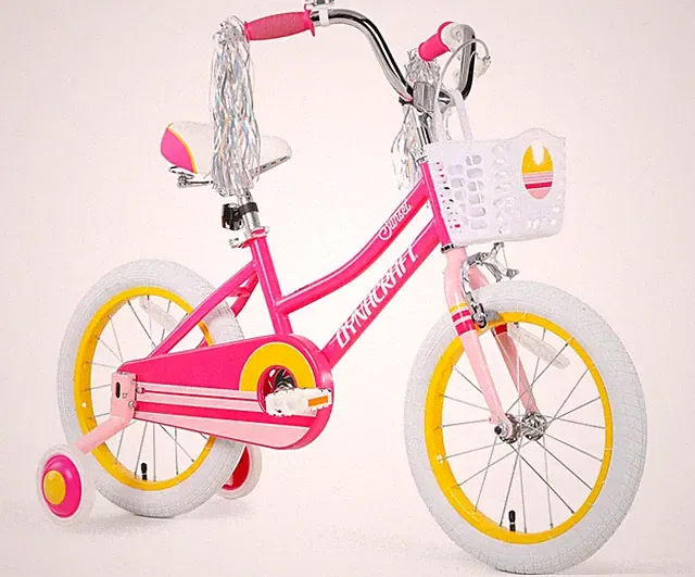Sunset 16, 18, 20 Inch Kids Bike, Girls Bike with Training Wheels or Kickstand