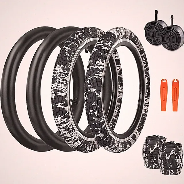 Thick Tread 20" Bike Tires - 5 Color Options