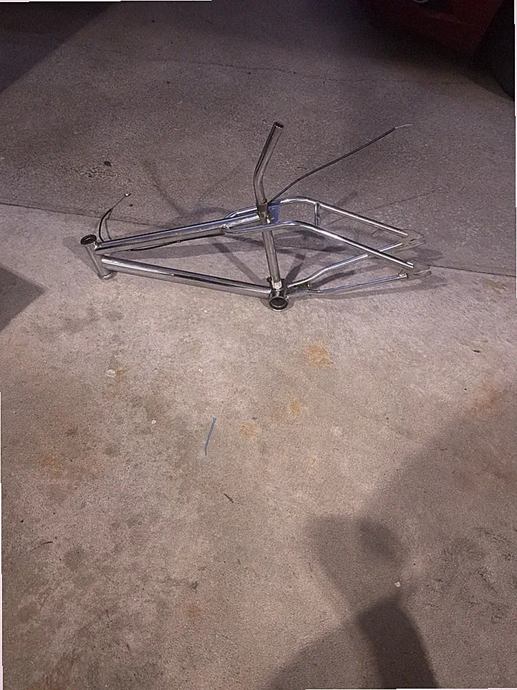 Vintage Dynacraft Chrome BMX Bicycle Frame